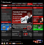 Screenshot of the VC Poker website