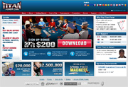 Screenshot of the Titan Poker website